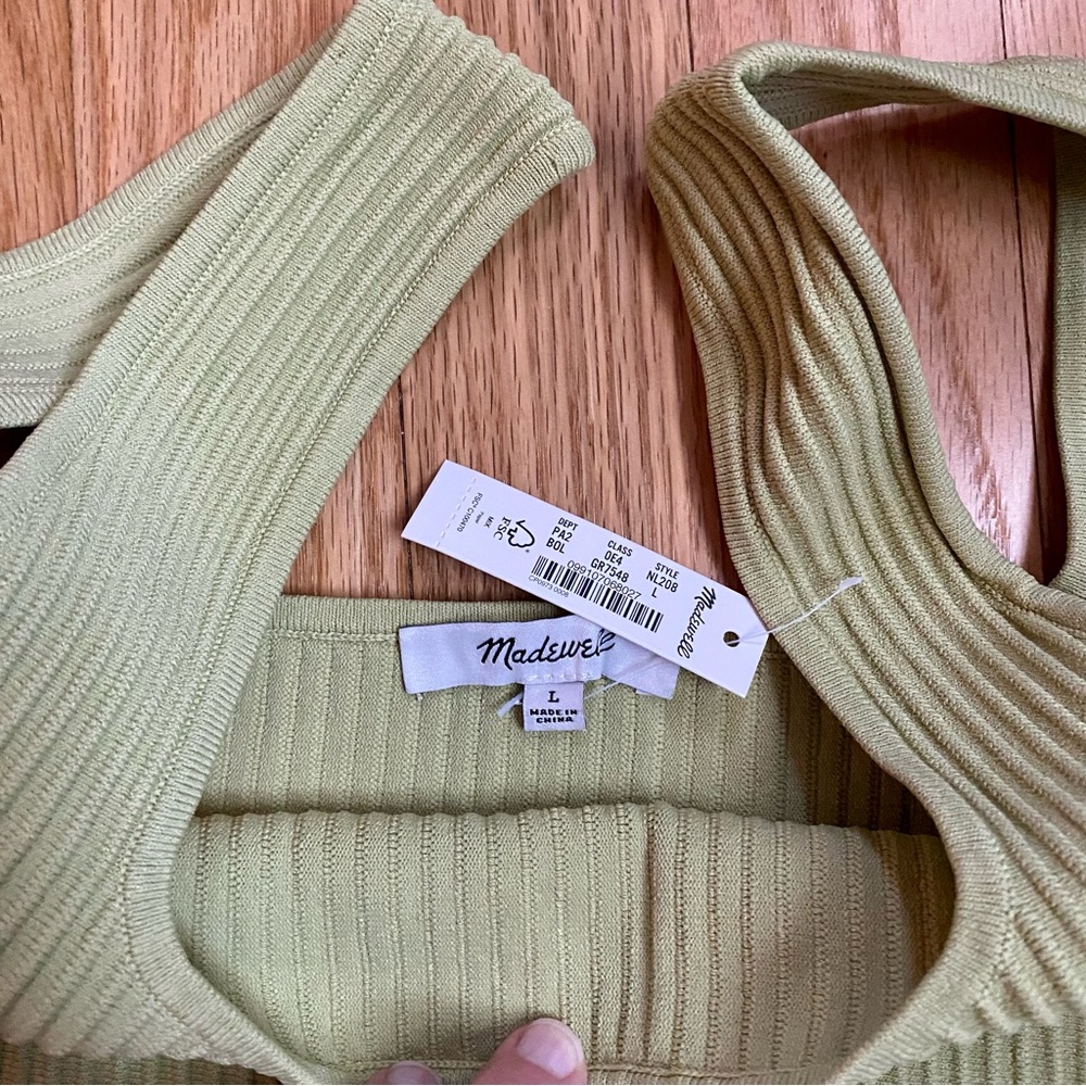 Square neck ribbed tank - Picture 3 of 3